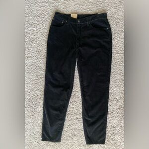Levi's Women's Black High Rise Corduroy Pants.